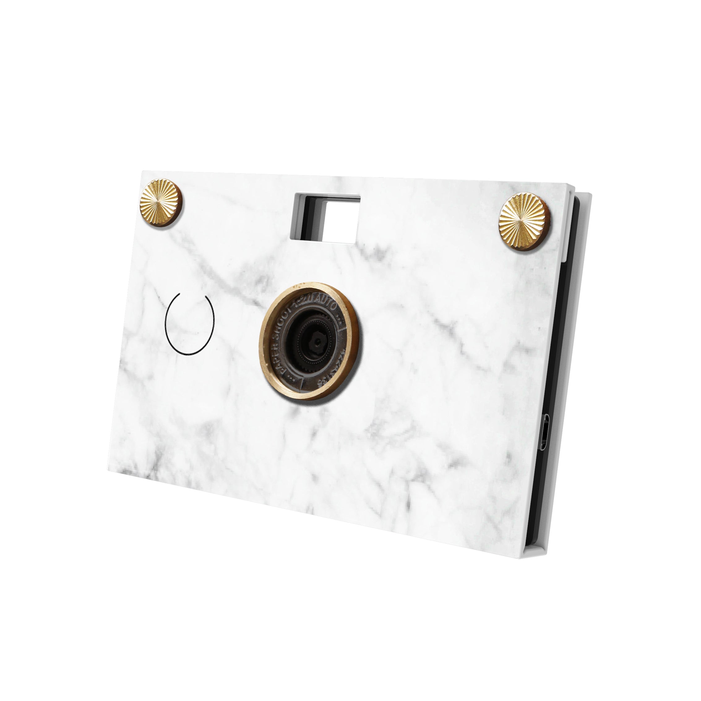 [18MP] Paper Camera - White Marble (Screw Ring)
